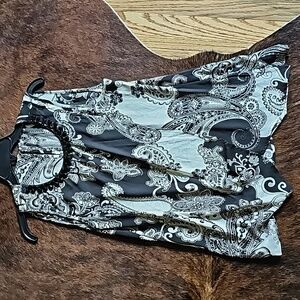 Flowy blouse with jewels